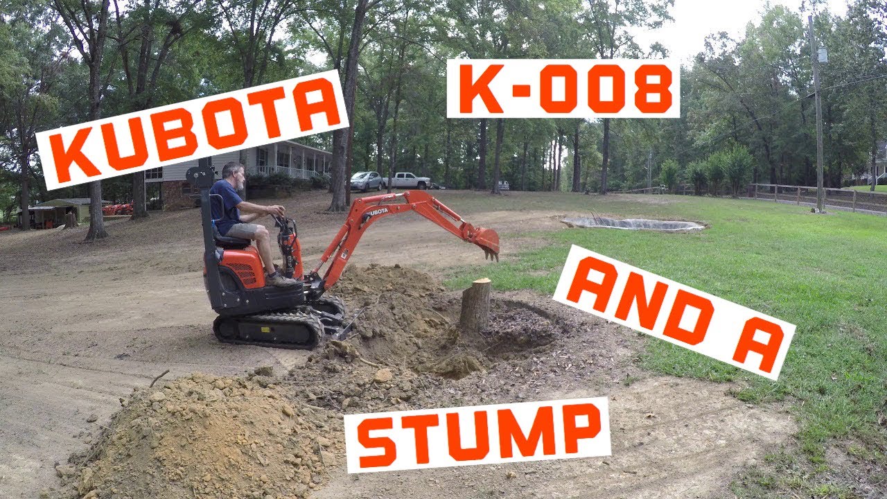 KUBOTA K-008-3 vs Stump