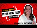 How to prepare for gc grad school interviews behavioral question edition