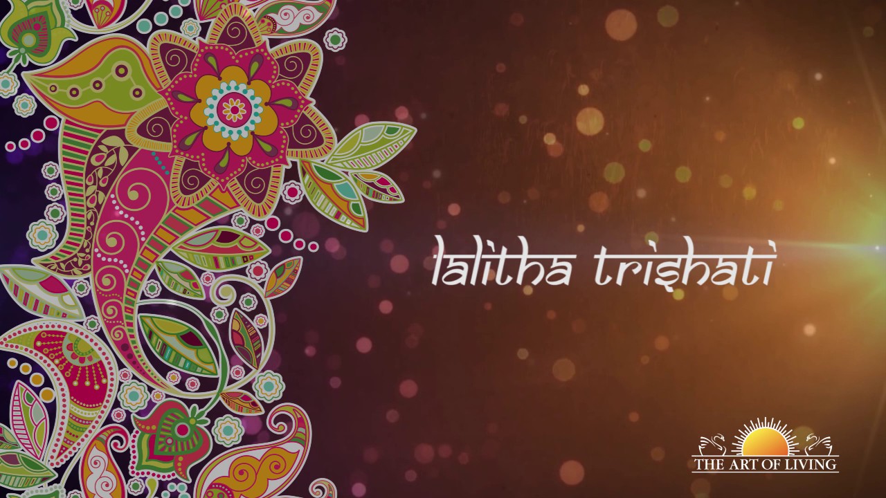 Original Lalitha Trishati Stotram  Art of Living