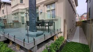 Glass Deck Railings with Biloba Evo Hinges