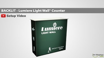 Backlit Counter - Lumière Light Wall - Setup Video
