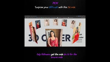 Make 3d rotating gallery for girlfriend |HTML | @AdwaitTheCoder