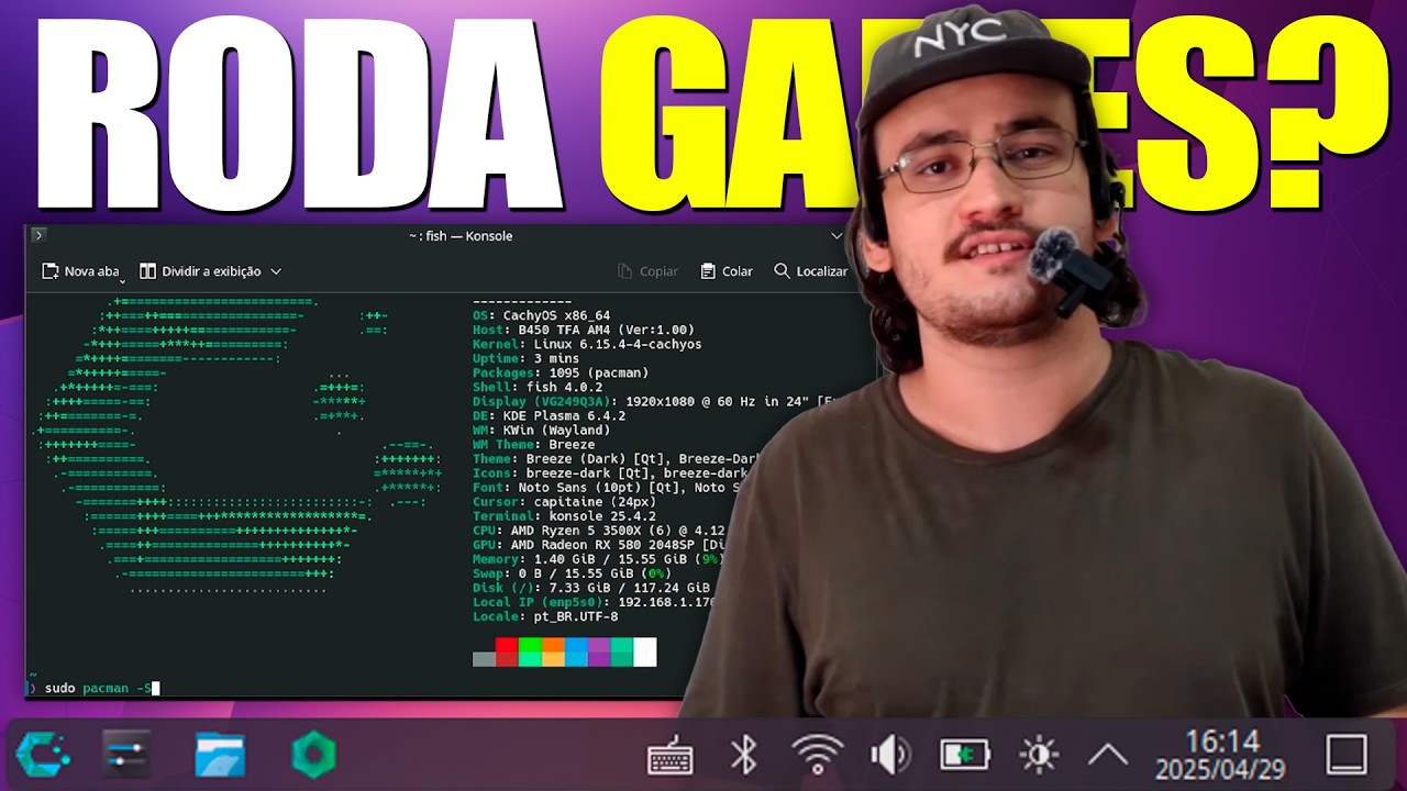 LINUX CACHY OS | RODA GAMES?
