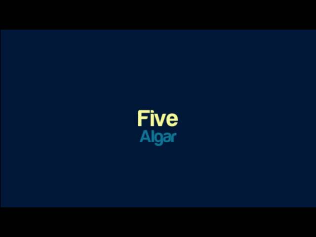 Watch Algar - Five on YouTube Watch Algar - Five on YouTube