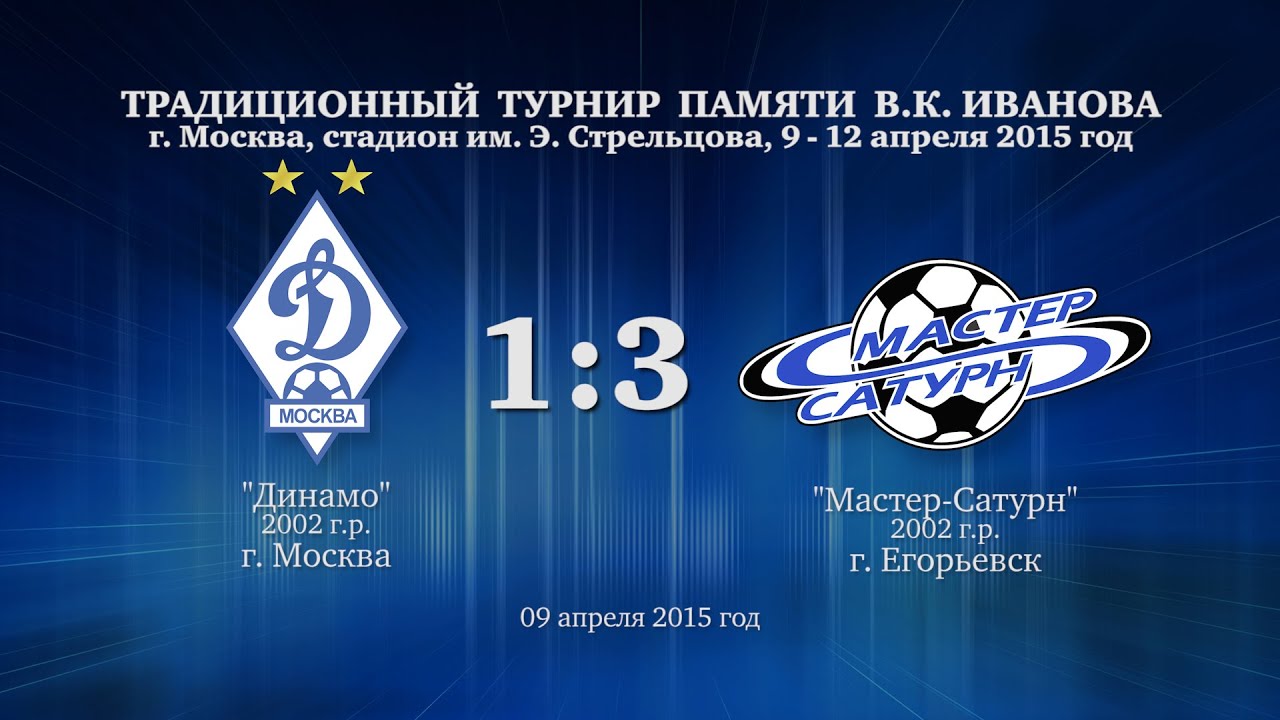 мастер сатурн фк Голы матча команды 2002 г.р. 09 апреля 2015 год.