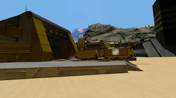 Space Engineers - Mammoth Tank exits War Factory