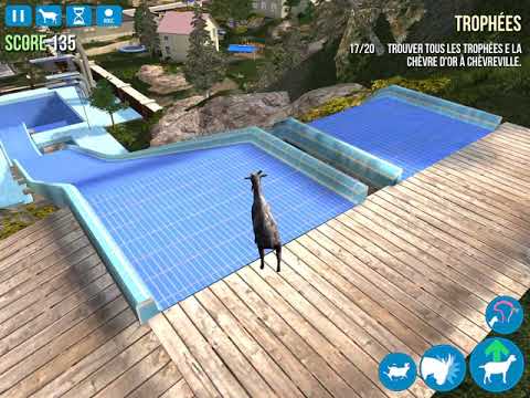 Goat Simulator (2014) Pool Jumptime Goats - YouTube