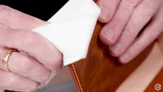 Beautiful Leather Edges Made Easy Burnishing Canvas 12X12