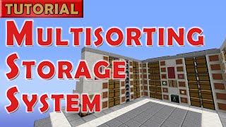 A tutorial for an automatic storage room that supports multiple items sorted per chest while using less hoppers. World Download: 