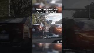 Reckless BMW causes HUGE CRASH😳 #BMW