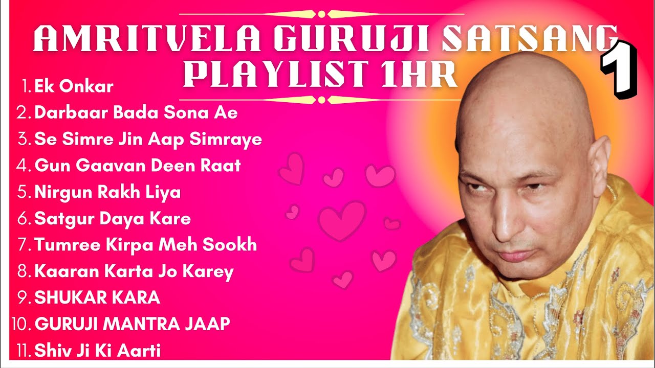 Latest Amritvela 1 HR Guruji Satsang Playlist #1 | अमृतवेला सत्संग प्लेलिस्ट | Guruji Latest Satsang