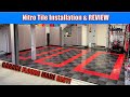 Nitro tile installation and review  showroom garage floors cheap  easy diy