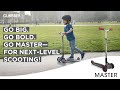 Globber MASTER – XL 3-wheel foldable scooter for kids aged 4 to 14Y