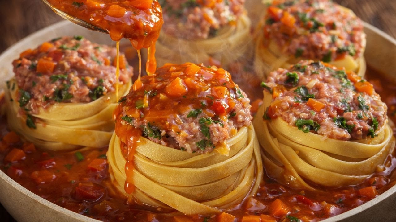 Unglaublich leckere Spaghetti mit Hackflech – in 15 Minuten fertig!