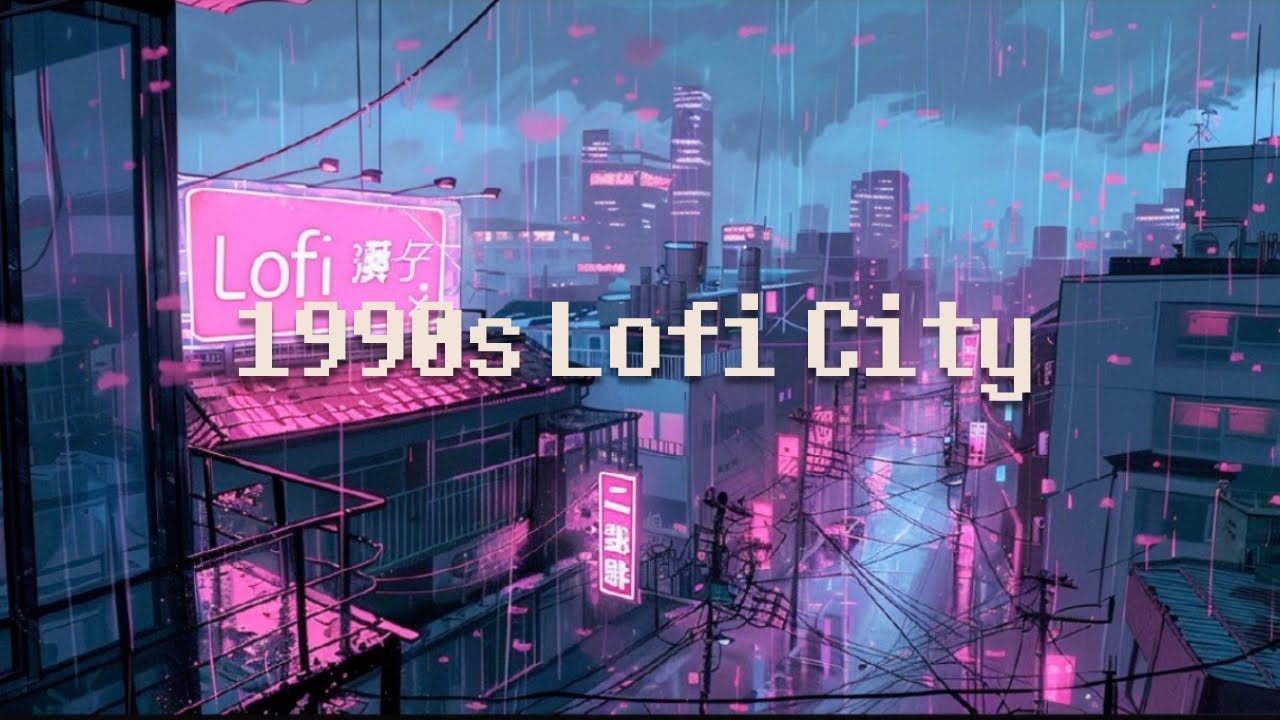 90s Late Night Vibes Rainy night lofi hip hop [ chill beats to work ...