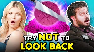 College Kids React To Try Not To Look Back Challenge (Oddly Satisfying)