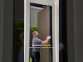 Aluminum wood offset door hovering at 90 degrees. #rhj#aluminium #Off axis door
