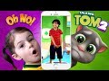 Miguel fica preso dentro do tablet e Julia tenta ajudar - MY TALKING TOM