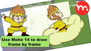 How do I make FRAME BY FRAME animation using MOHO 14 (timeslapse animation moho 14 #1)