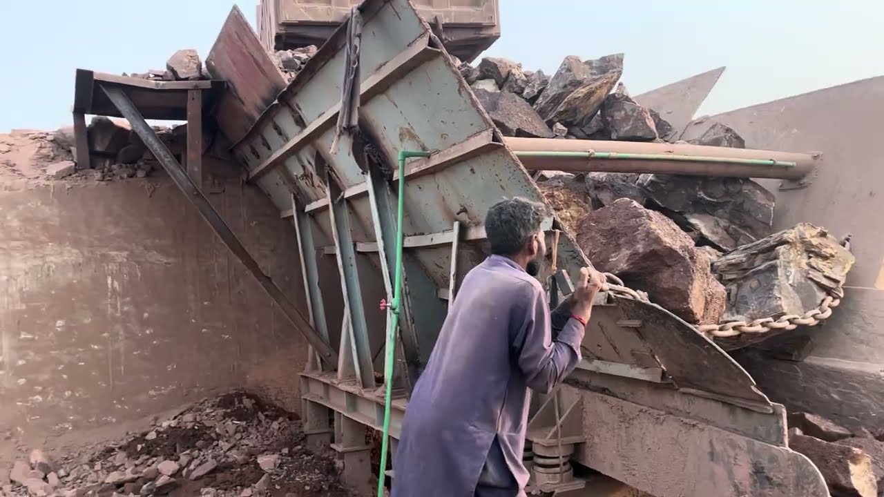 BIG ROCK 🪨 Crusher Machine - FULL Powerfull Process A Giant in Action-Big Rock Crushing