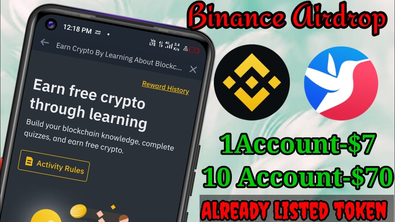 1 Account $7,New Airdrop instant Withdraw, Binance exchange airdrop,Bsw token Airdrop 