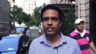 Abhishek Suryawanshi, user:AbhiSuryawanshi, speaking at July 2017 Wiki NYC meeting