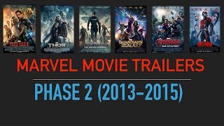 All Marvel Movie Trailers  Phase 2 (2013 -2015) Full HD