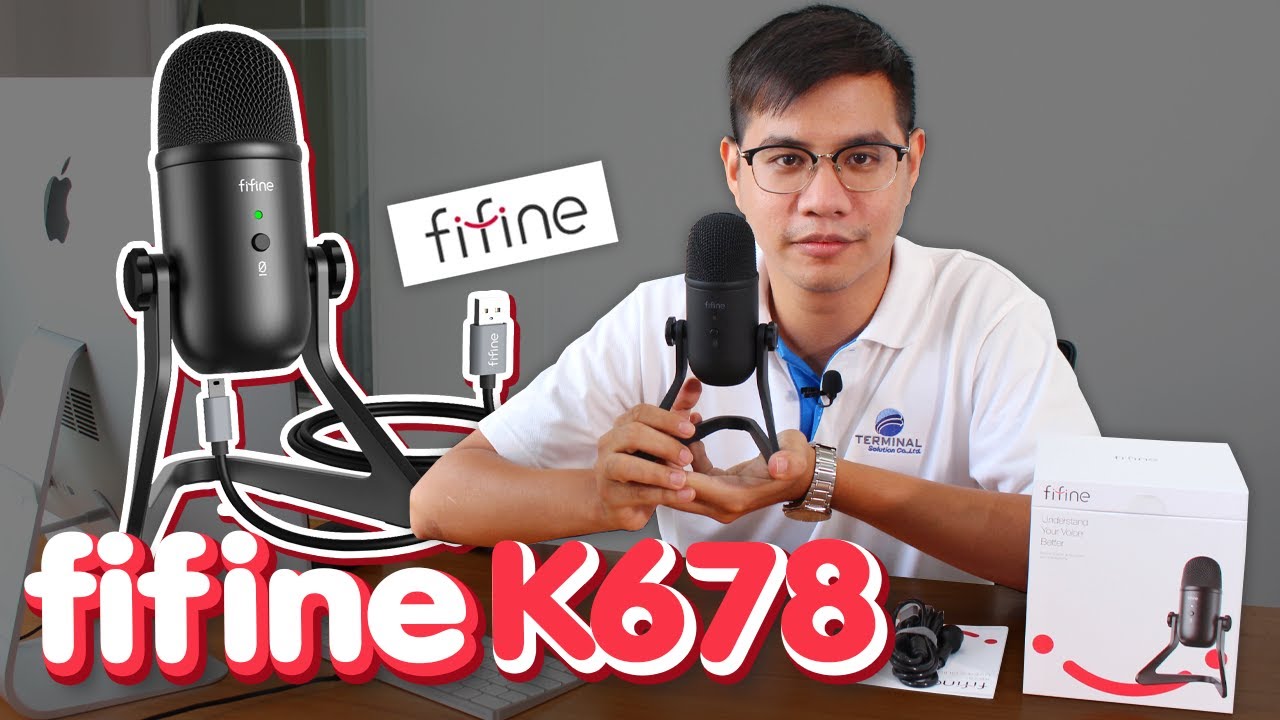 ไมค์บันทึกเสียงแบบ USB Condenser รุ่นใหม่ล่าสุด!  fifine k678 เสียงนุ่มมาก! : Audiocity Review EP 28