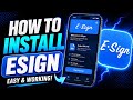 New install Esign for iPhone and iPad all iOS no (jailbreak/computer)