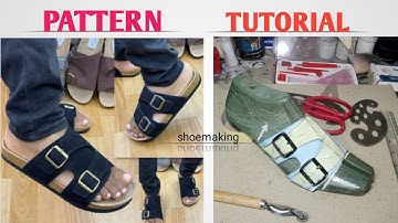 How to create pattern for this trendy Birkenstock slide #diy #shoemaking #beginners 