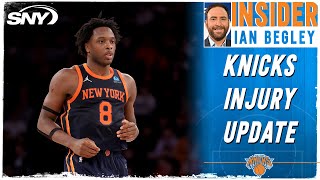 Ian Begley gives update on Knicks' OG Anunoby's return, questions Julius Randle's timeline | SNY