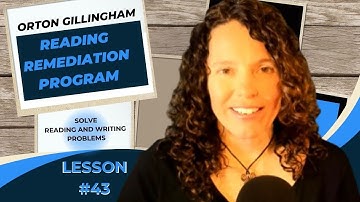 Lesson 43 - Reading Remediation Lesson Using the Orton Gillingham Method from Flying Cat Academy