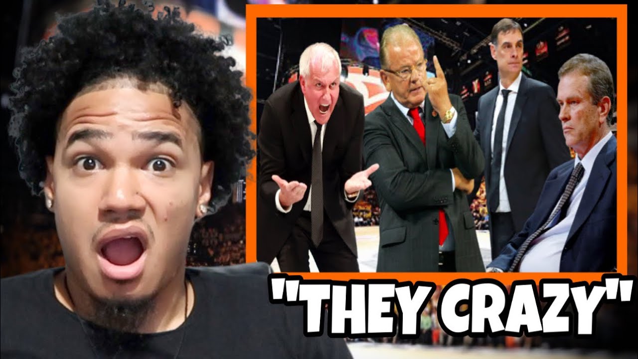 American Athlete First Time Reacting To European Basketball Coaches Are Crazy!