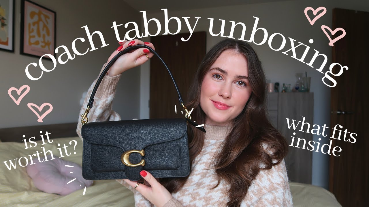 COACH TABBY 26 UNBOXING // what fits inside & is it worth it? | Alice ...