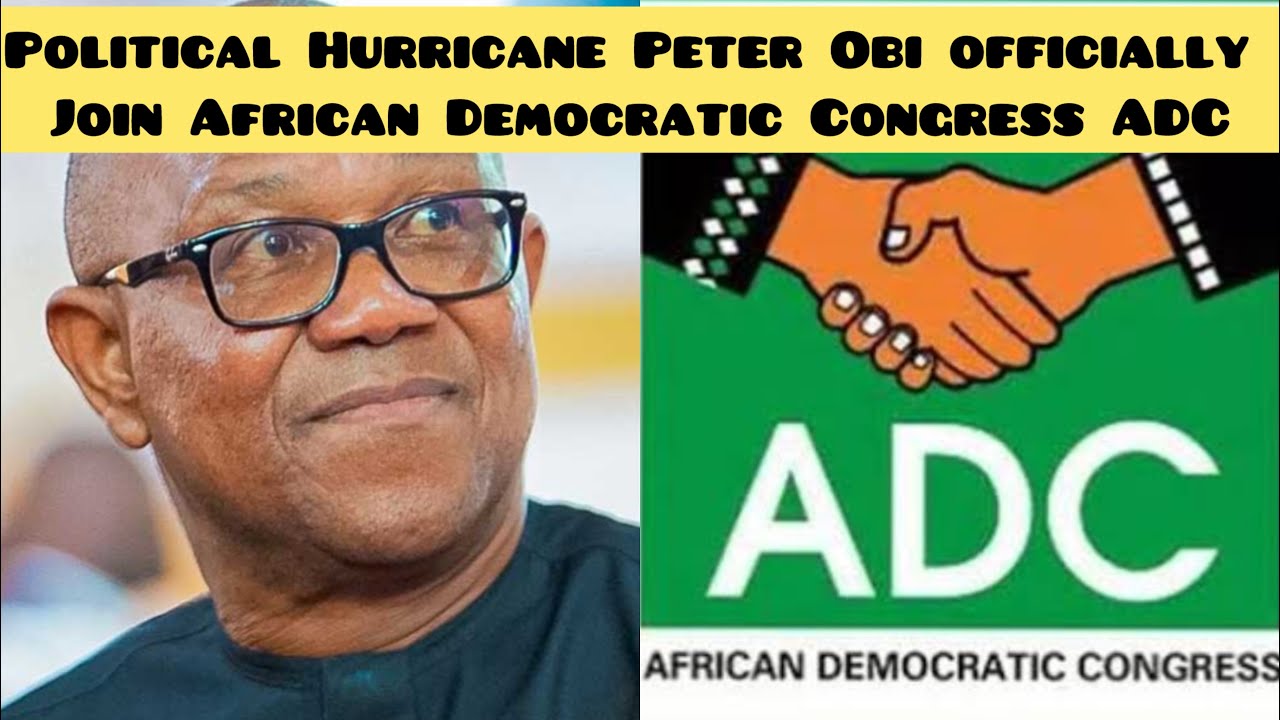 Политический ураган: г-н Питер Оби официально вступил в Африканский демократический конгресс (АДК).