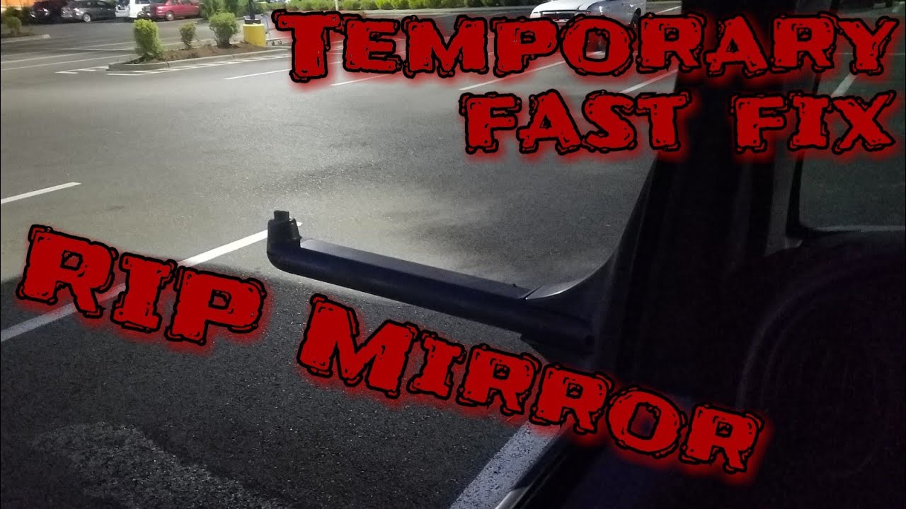 RV side view mirror fell off YouTube