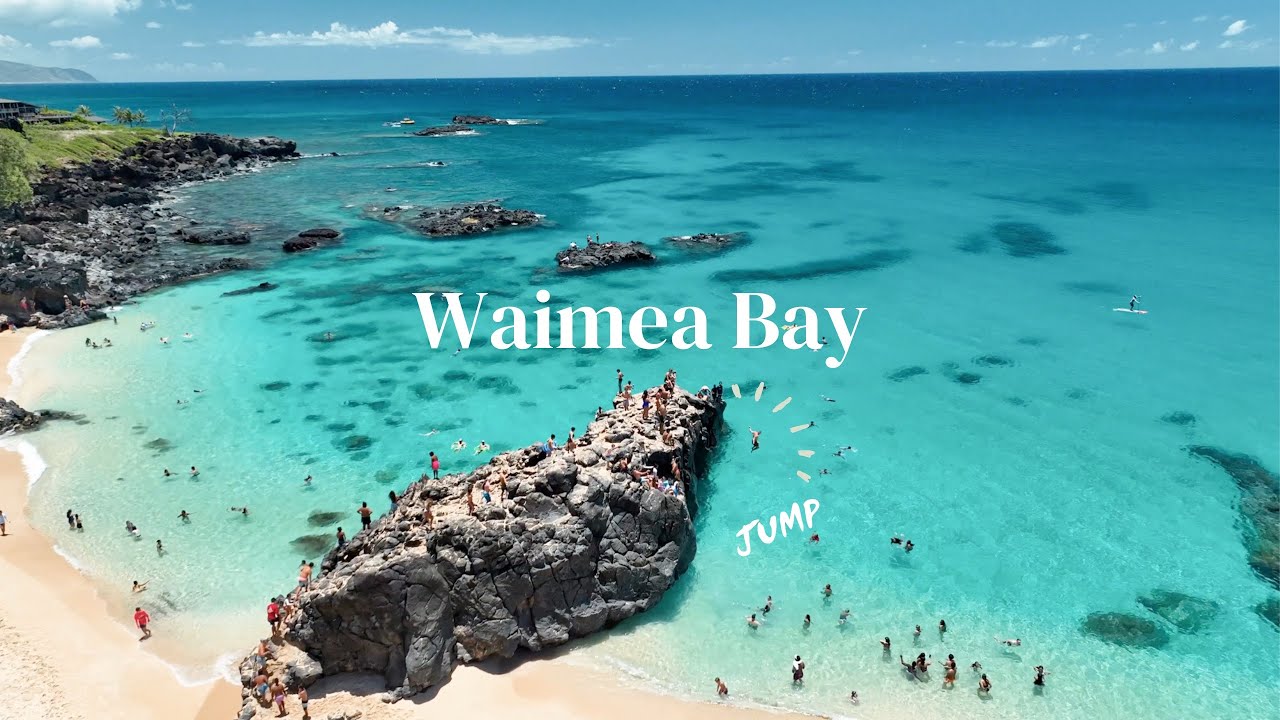 【HAWAII】A Beautiful Summer Day At Waimea Bay // CRYSTAL CLEAR WATER💎