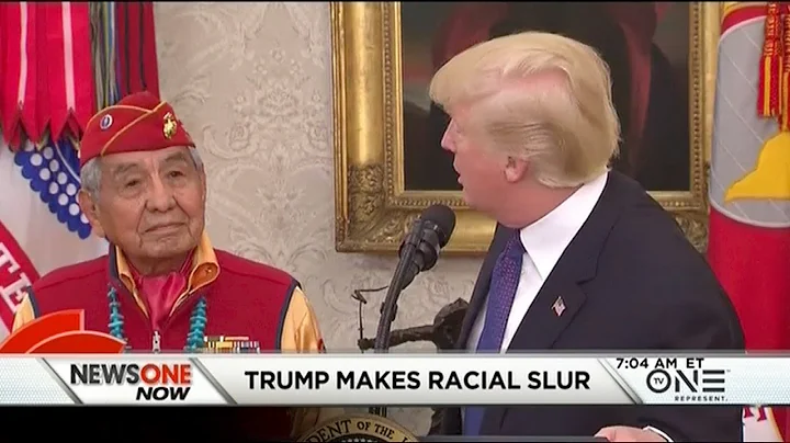Trump Uses A Racial Slur During Event Honoring Native American World War II Vets