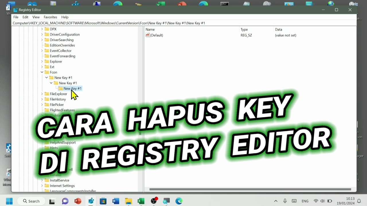 Tutorial Menghapus Key di Registry Editor Windows 11 - YouTube