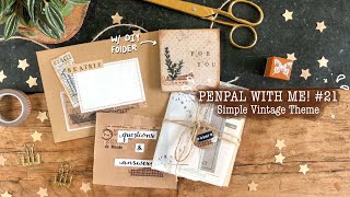 Penpal with me! I Simple Vintage Theme I Soft Music 📜 screenshot 2