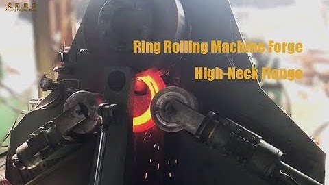 Ring rolling machine forge the high-neck flange
