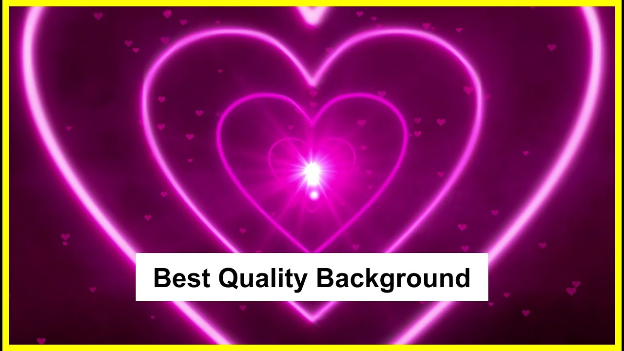 💗 Pink Heart Background Video Neon Lights Tunnel Theme Loop Wallpaper Screensaver 4K HD 3D