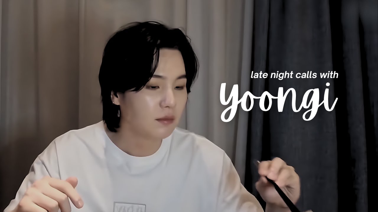 bts imagine: late night calls with yoongi (pov: dinner date)