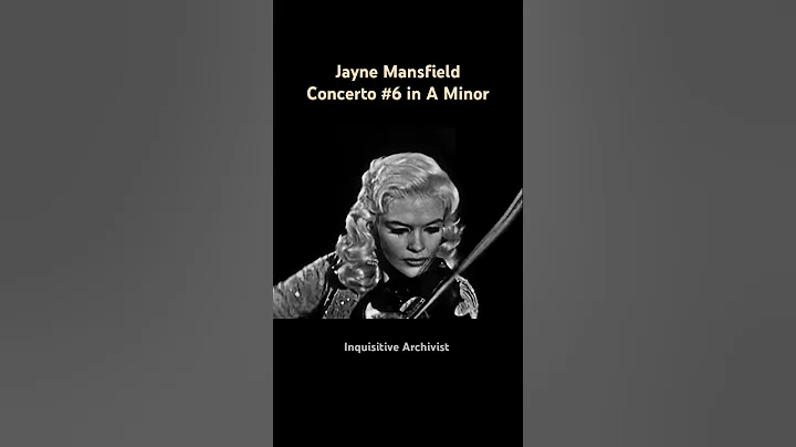 Jayne Mansfield Plays Violin on Ed Sullivan Show Concerto No. 6 In A Minor #short #hollywood