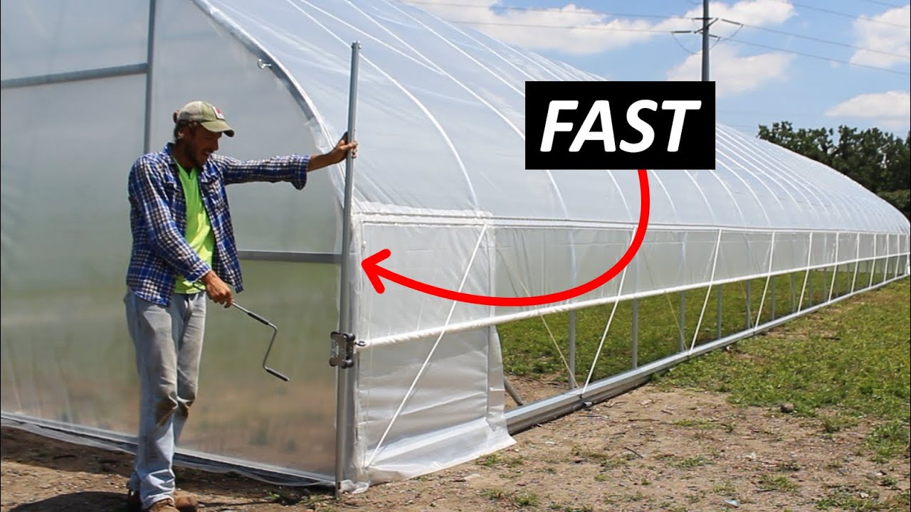 QUICKLY Install Guide Pipe for Greenhouse Rollup Side Gear Boxes YouTube