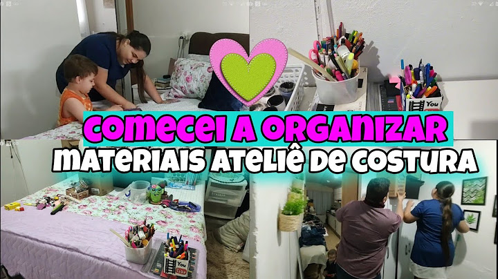 Comecei a Organizar o Ateliê de costura 💕