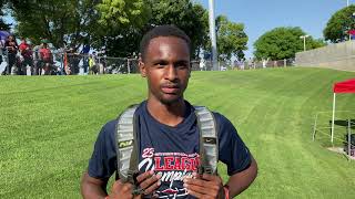Liberty HS jumpe Christian Edwards at the 2023 CIF-State Track and Field Championships