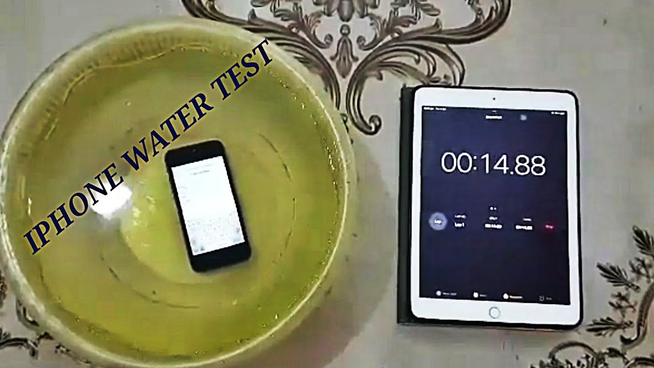 IPHONE 5 WATER TEST