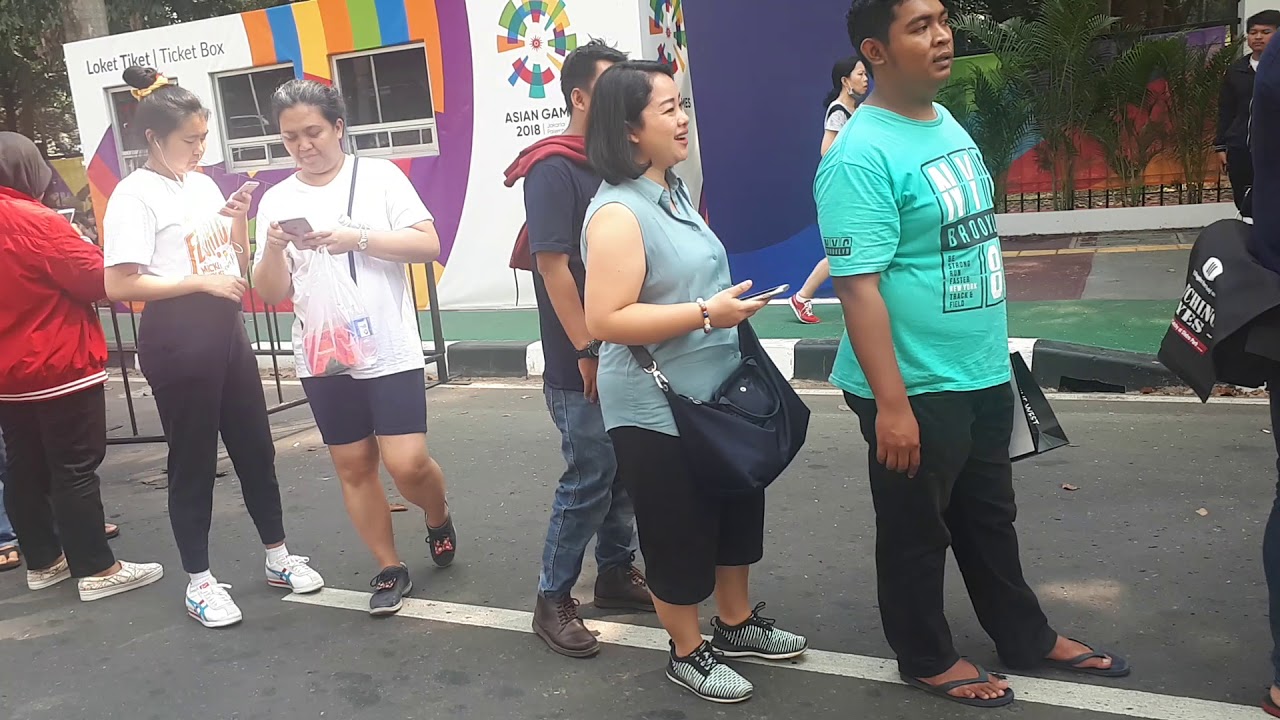  Antrean Tiket Pertandingan Asian Games 2018