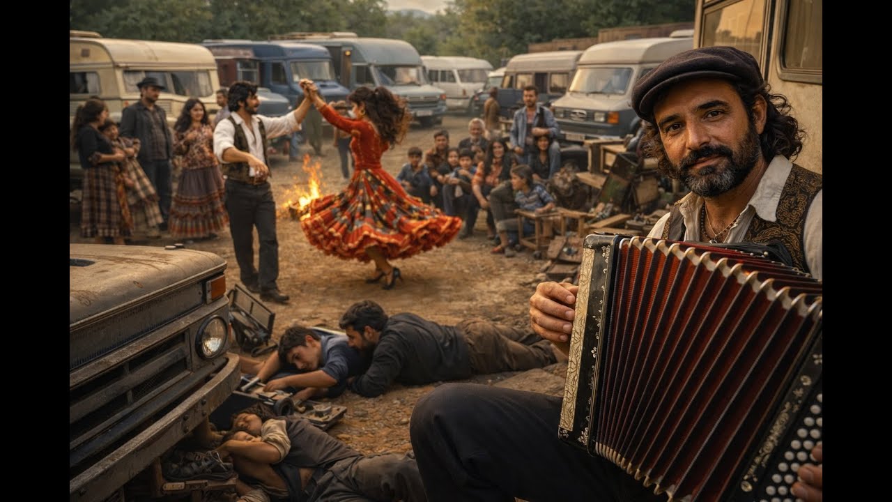 Les caravanes dans le matin blanc [Music Dance Gitan]